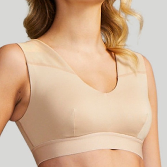 Tommie Copper Shoulder Support Comfort Bra Nude Women’s Size L